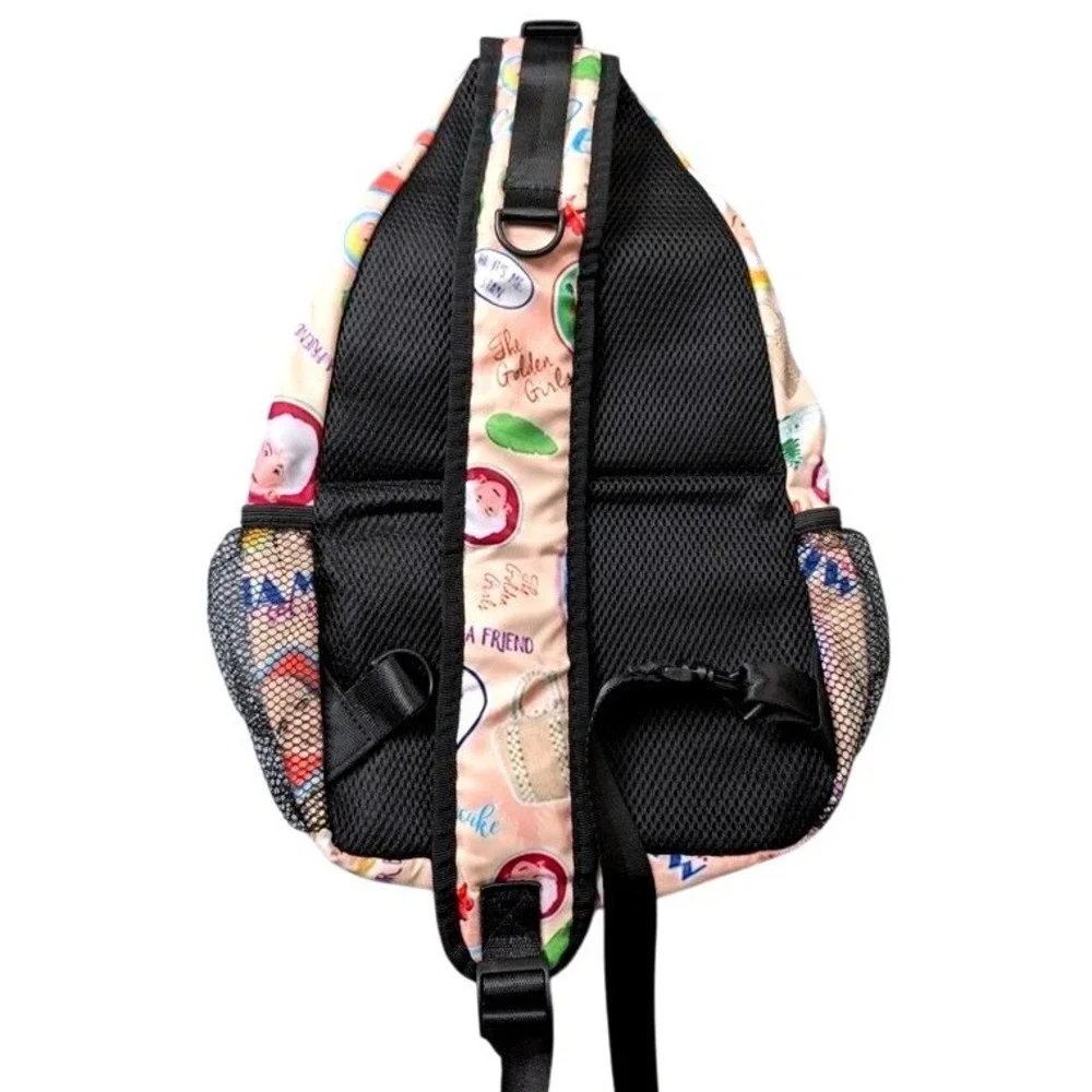 The Golden Girls Character Print Crossbody Sling Bag Backpack ~ Adjustable